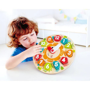 Puzzle din lemn cu ceas de jucarie pentru copii - Img 2