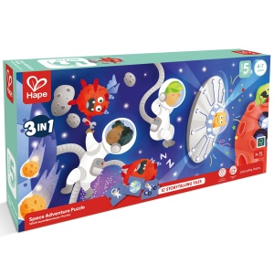 Puzzle pentru copii Aventura in Spatiu (3 in 1) si joc storytelling - Img 7