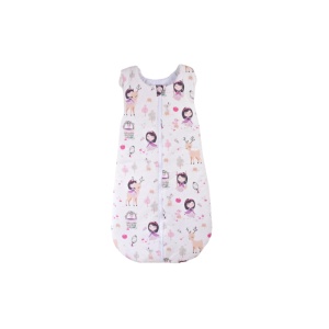 Saculet de dormit gros, bumbac 100%, model fetite 6-12 luni