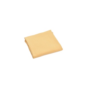 Set 2 museline bumbac organic roz inchis si galben 80x80 cm - Img 2