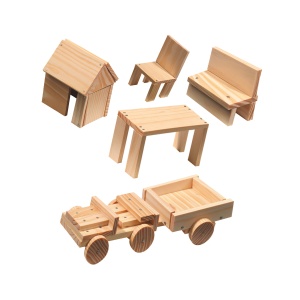 Set creativ - Constructii din lemn - Img 4