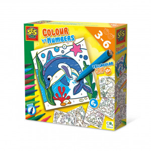 Set creativ - Deseneaza pe numere, 6 planse - Img 1