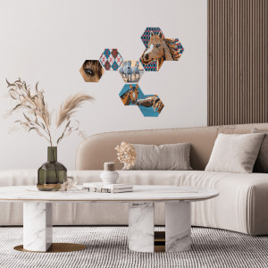 Set margele de calcat Beedz Art - Cai cu placi hexagonale - Img 2