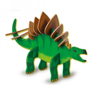 Set pentru copii cu un dinozaur din piese si vopsea fluorescenta - Img 2