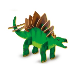 Set pentru copii cu un dinozaur din piese si vopsea fluorescenta - Img 5