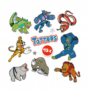 Tatuaje de jucarie pentru copii - Animale luptatoare - Img 4