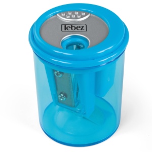 Ascutitoare de creion cu 3 gauri si container transparent, 4 culori (24 buc/display) - Img 3