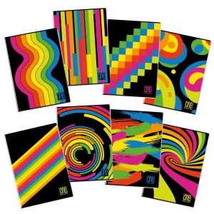 Caiet A4 cu Jolly Page - One Color Black & Fluo, 80 g/m2, 40 pag. (Matematica)