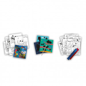 Carte de colorat cu activitati metalice 3 in 1 - Img 2