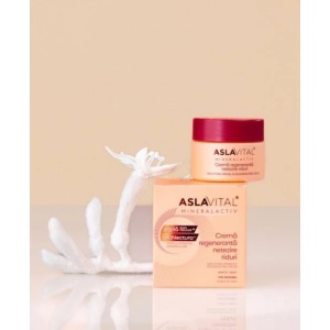 Cremă Regenerantă de Noapte pentru Netezirea Ridurilor Aslavital Mineralactiv 50 ml - Img 2