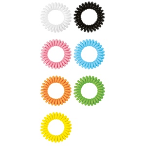 Elastic spiralat pentru par - Glam & GO, culori asortate (20 buc/display) - Img 7
