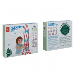 Jucarie din bambus Flexistix - Constructor creativ (133 piese) - Img 6