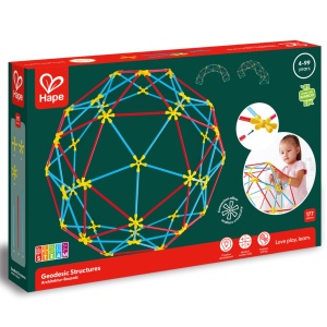 Jucarie din bambus Flexistix - Cupola Geodezica (177 piese) - Img 4