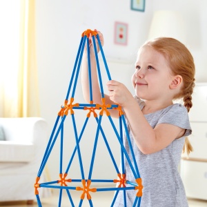 Jucarie din bambus Flexistix - Kit cu mai multe turnuri (132 piese) - Img 3