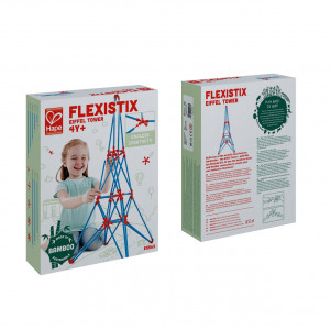 Jucarie din bambus Flexistix- Turnul Eiffel (62 piese) - Img 2