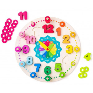 Jucarie din lemn - Ceas didactic cu matematica - Img 2