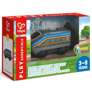 Jucarie - Locomotiva neagra alimentata cu baterii - Img 1