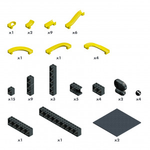 Jucarie Marble Run Pi tunuri magnetice Hubelino (70 piese) - Img 2