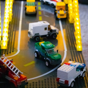 Jucarie - Seturi de constructie cu lumini si sunete Stax - Tractor - Img 6