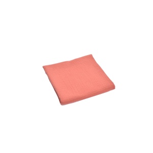 Muselina bumbac organic roz inchis 80x80 cm