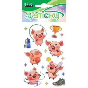 My Sticky 3D Crazy Farm, 6 modele asortate (48 pachete/display) - Img 5