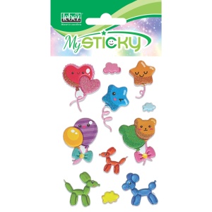 My Sticky 3D Fantasy Collection Fete, 6 modele asortate (48 pachete/display) - Img 3