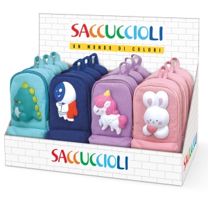 Penar Squishy cu 2 compartimente, model rucsac, 4 modele (12 buc/display) - Img 1