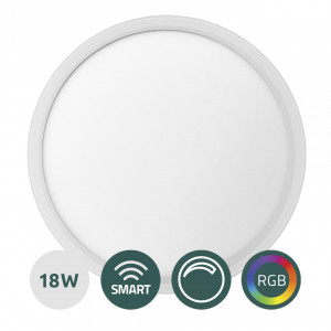 Plafoniera LED SMART SAMUS SLP300-2160LM-18W-3000/4000/6500K+RGB+DIMMER - Img 1