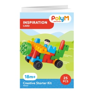 PolyM - Kit de constructie creativ de jucarie (25 piese) - Img 6