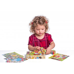 Puzzle din lemn cuburi - Basme 4 x 5 - Img 5