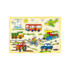 Puzzle din lemn pentru copii cu animale de la ferma - Img 12