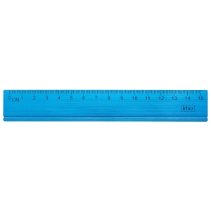 Rigla aluminiu satinat 15 cm culori asortate – 36 buc/display cilindric - Img 2