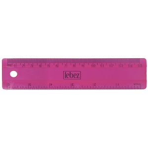 Rigla transparenta flexibila 15 cm – 24 buc/display cilindric - Img 3