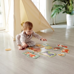 Set 10 puzzle-uri pentru copii cu prietenii padurii (18-36 luni) - Img 3