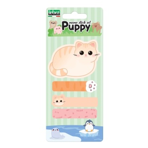 Set 20 memostick in forme si 60 semne de carte Puppy din hartie, 6 modele (96 blistere/display) - Img 5