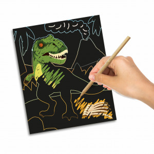 Set creativ – Razuieste Dinozauri Glow-in-the-Dark - Img 3
