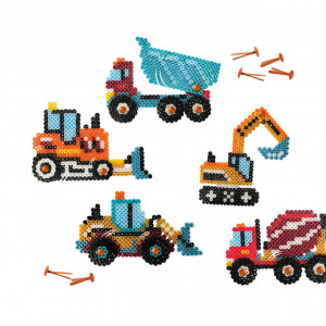 Set creativ copii Beedz - Margele de calcat Autovehicule de constructie - Img 3
