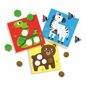 Set creativ copii cu animale si forme senzoriale - Img 2