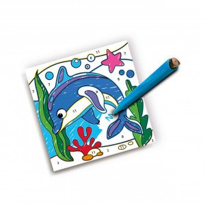 Set creativ de jucarie pentru copii - Deseneaza pe numere, 6 planse - Img 3