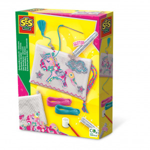 Set creativ - Geanta brodata unicorn - Img 1