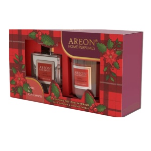 Set Home Perfume 150ml + Candle Apple & Cinnamon