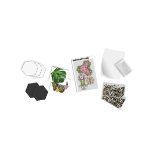 Set margele de calcat Beedz Art - Botanica cu placi hexagonale - Img 5