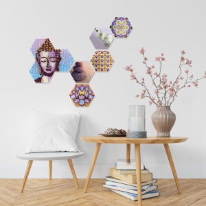 Set margele de calcat Beedz Art - Zen cu placi hexagonale - Img 6