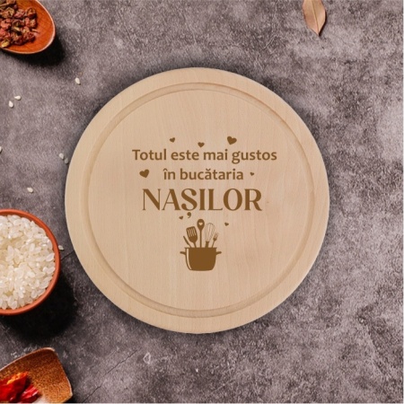 Tocător personalizat -Bucătăria nașilor-