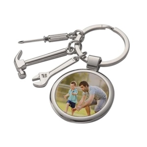 Breloc personalizat metalic rotund