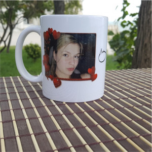 Cana personalizata cu 2 poze si infinit - Img 1