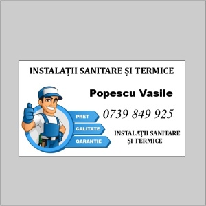 Cărți de vizită -Instalații sanitare-