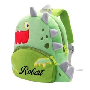Ghiozdan din plus dino pentru copii personalizat