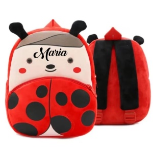 Rucsac din plus buburuză pentru copii personalizat 3