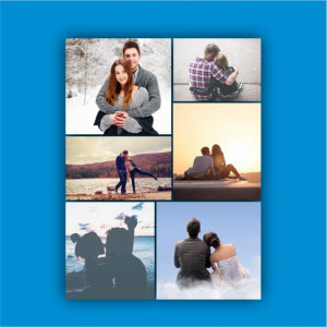 Tablou canvas personalizat cu 6 poze